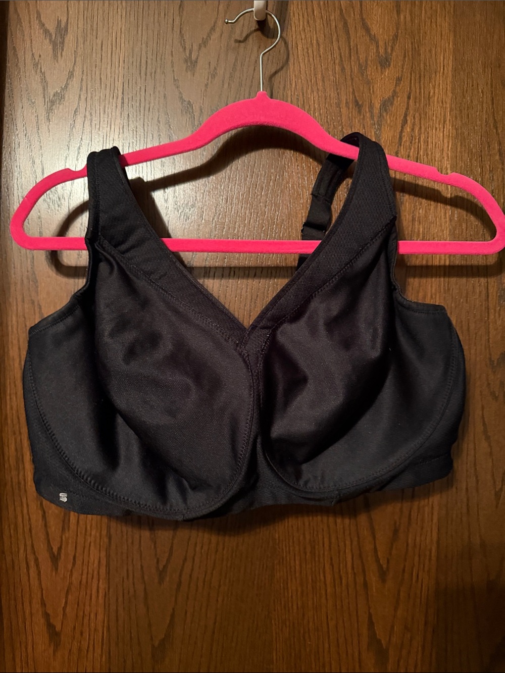 Glamorise Black Full-Coverage Support Bra